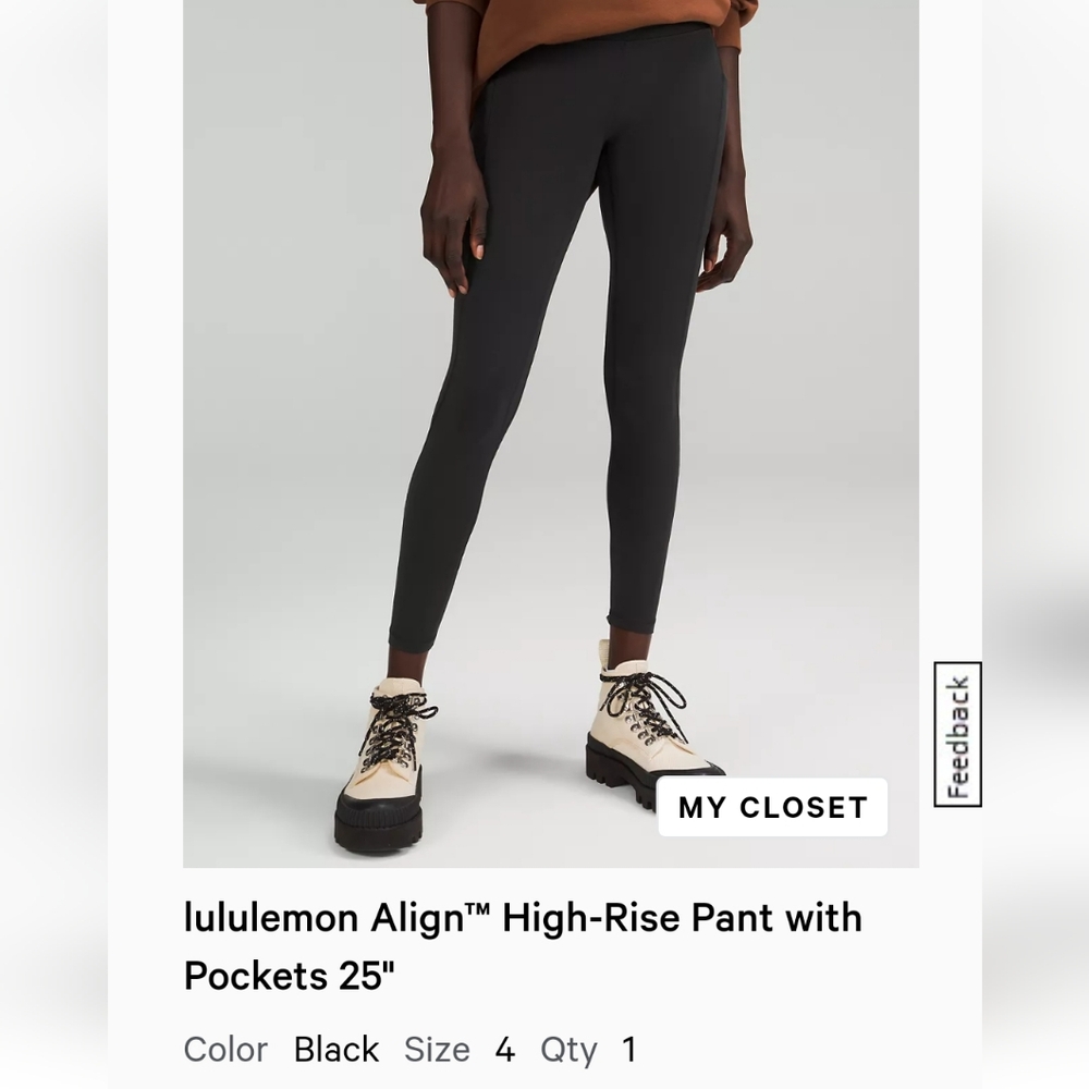 Align High Rise Pant with Pockets 25"